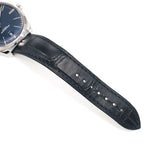 Omega De Ville Trésor 435.13.40.21.03.001  blue alligator leather strap bottom
