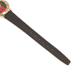 Gucci 3000L brown leather strap bottom