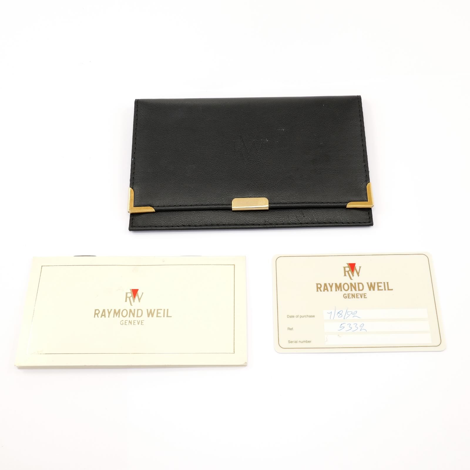 Raymond Weil Geneve 5332 wallet and card