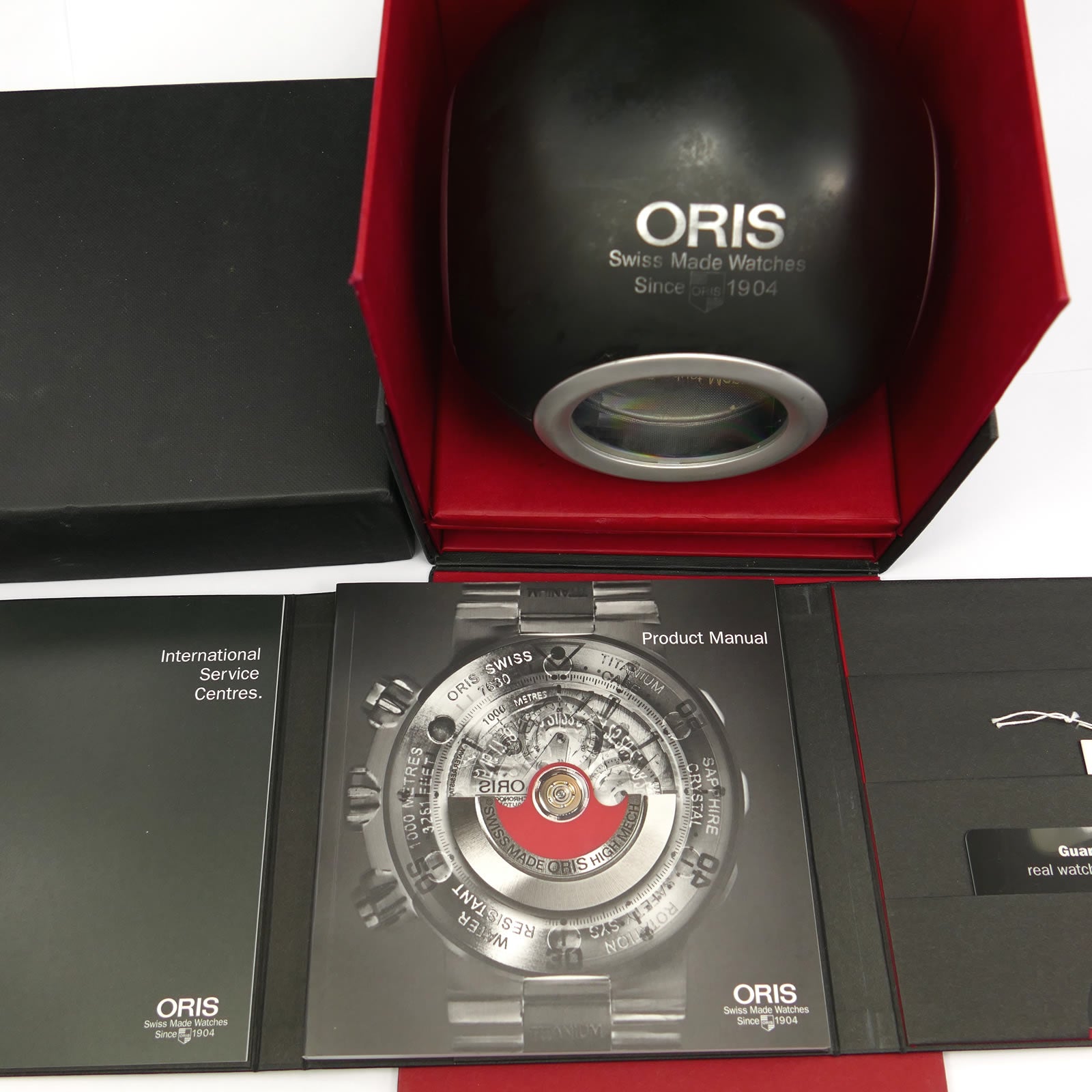 Oris Aquis 7653 box and papers