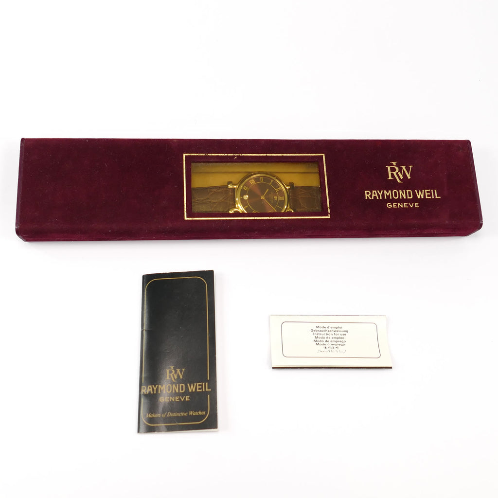 Raymond Weil 9136-2 box and booklets