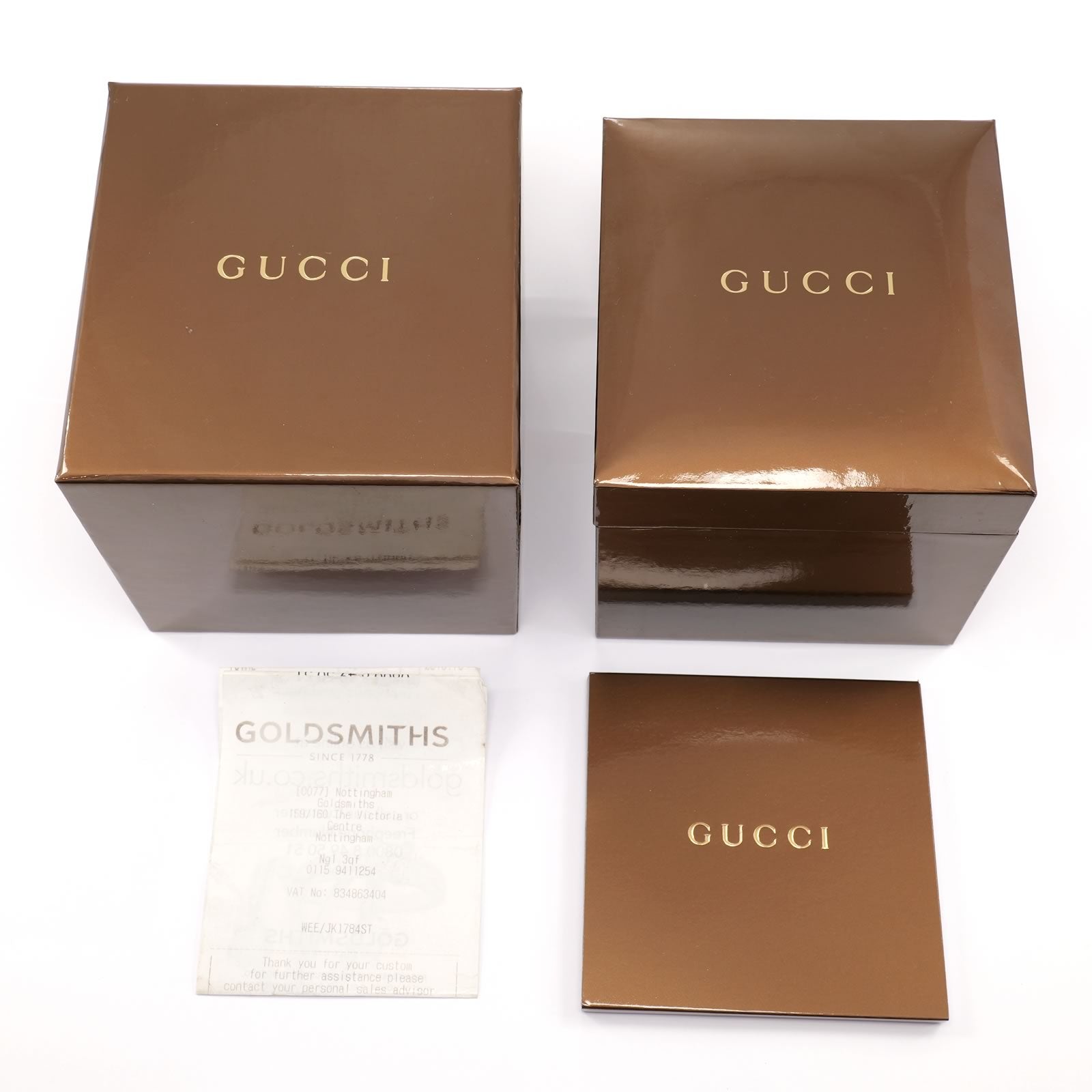 Gucci G-Line 109 box and papers