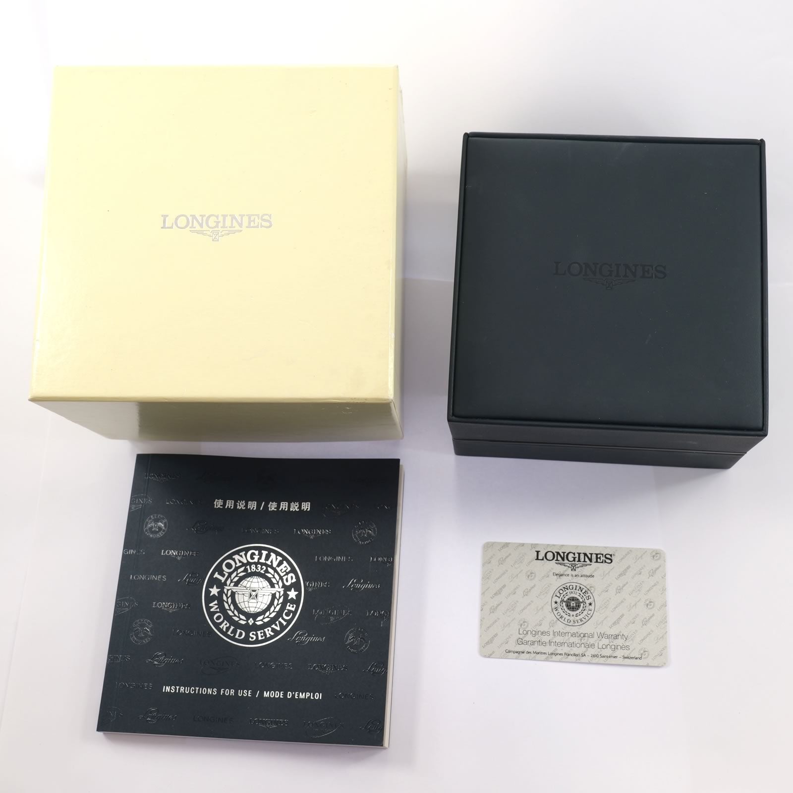 Longines PrimaLuna L8.110.5 box and card