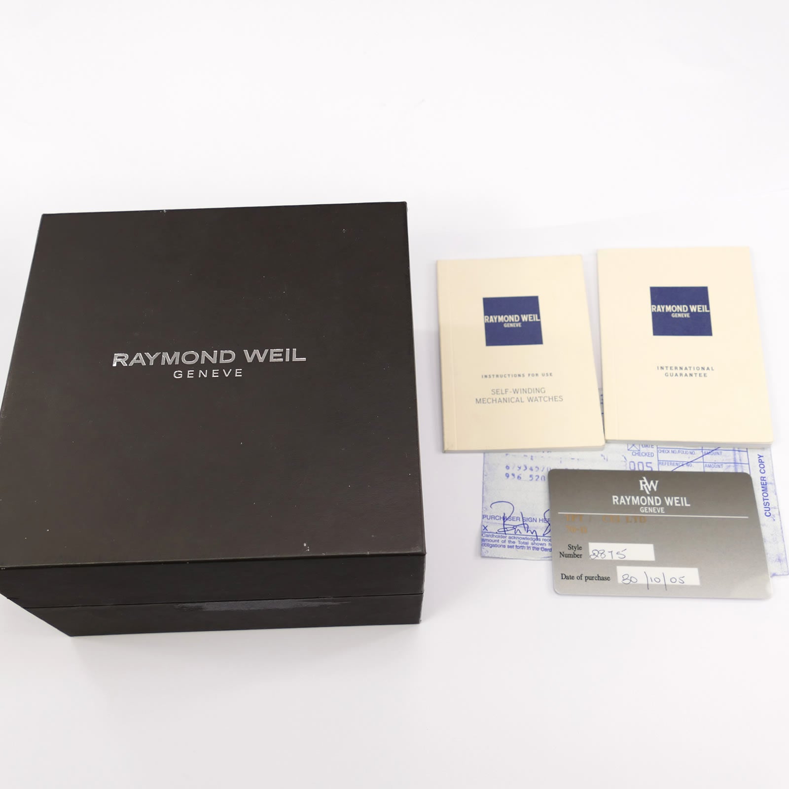 Raymond Weil Don Giovanni Cosi Grande 2875 box and papers