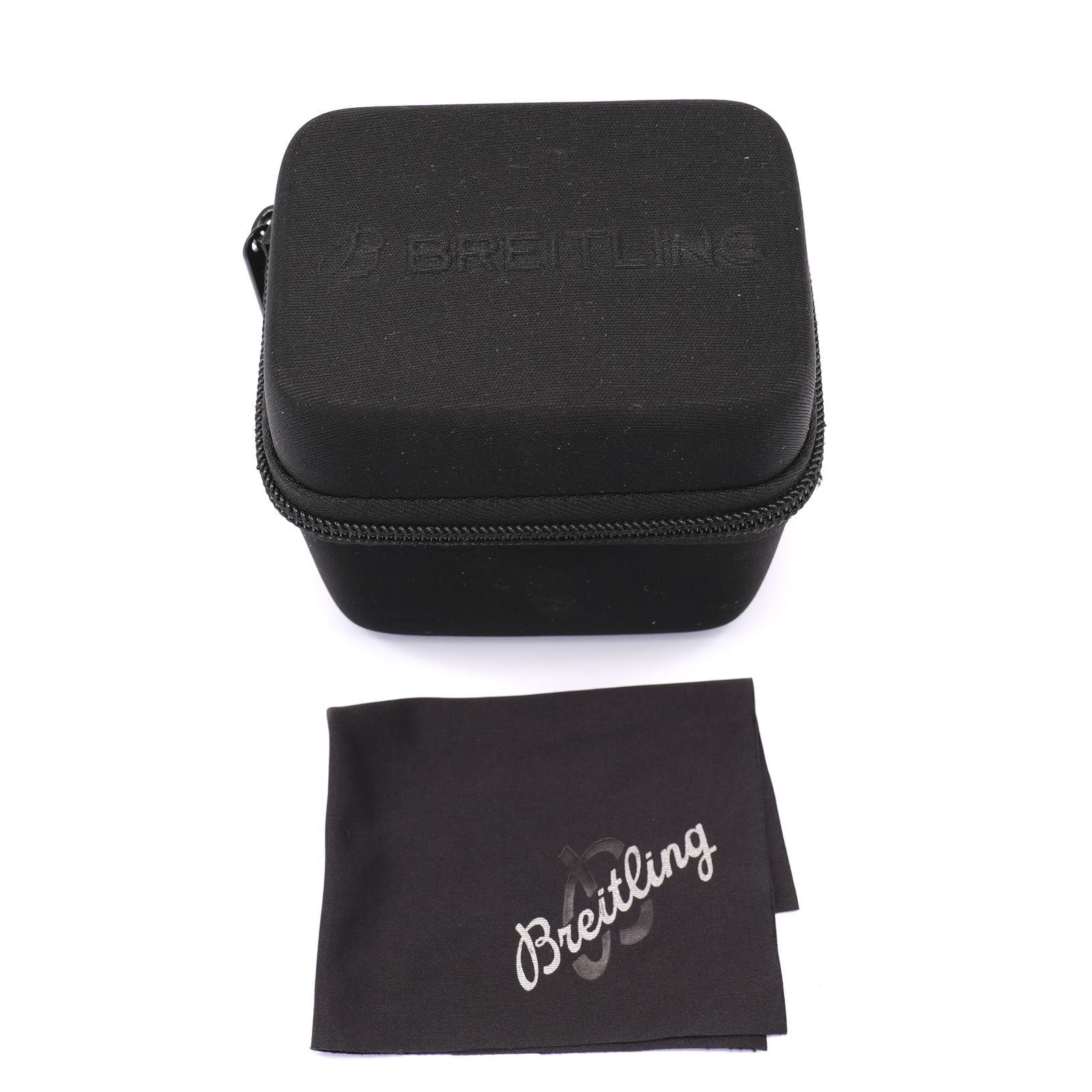 Breitling service box with polishing cloth