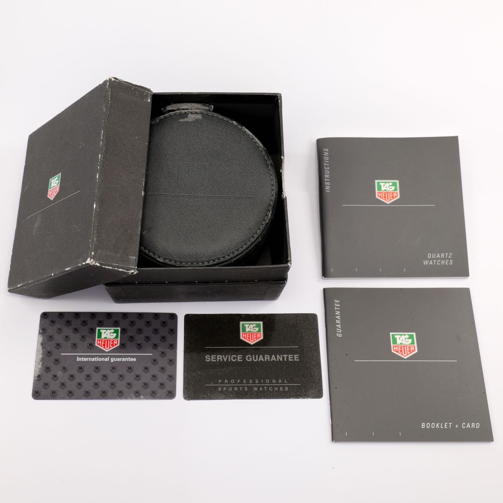TAG Heuer SEL WG1113 box and booklets