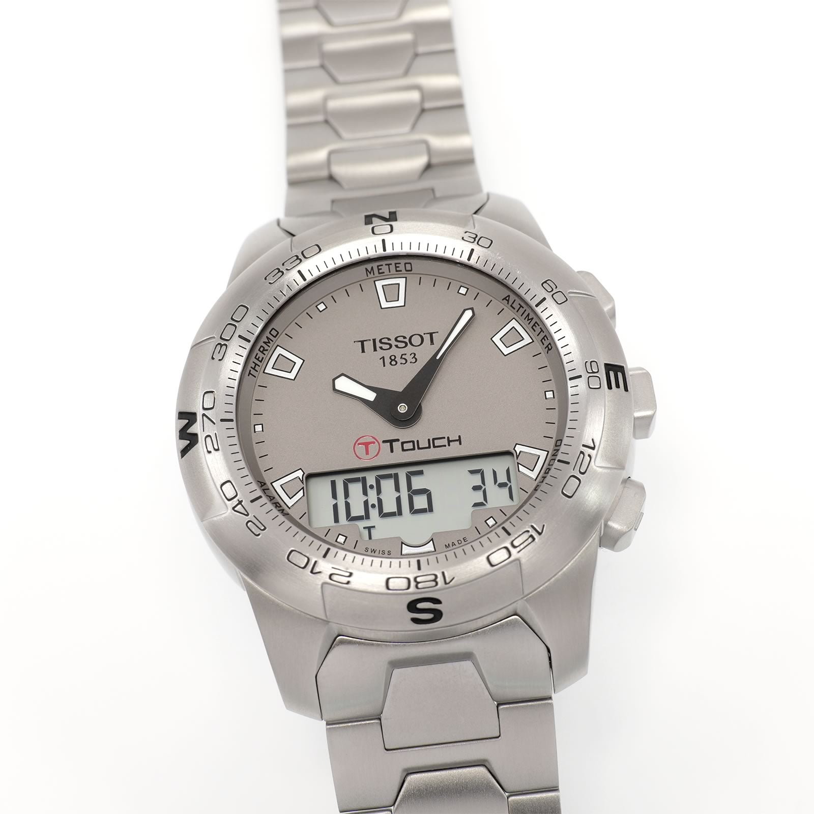 Tissot T-Touch II Men's 43mm Grey Dial Stainless Steel T047420A Touch Screen