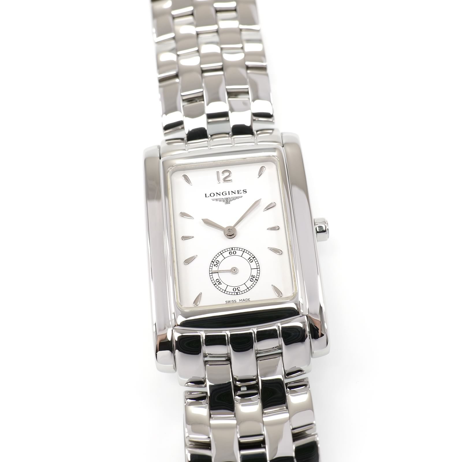 Longines DolceVita L5.655.4 Men's 26mm White Dial Rectangular L5.655.4.16.6