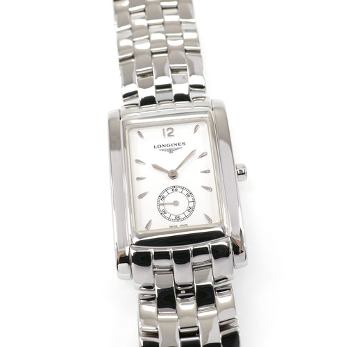 Longines DolceVita L5.655.4 Men's 26mm White Dial Rectangular L5.655.4.16.6