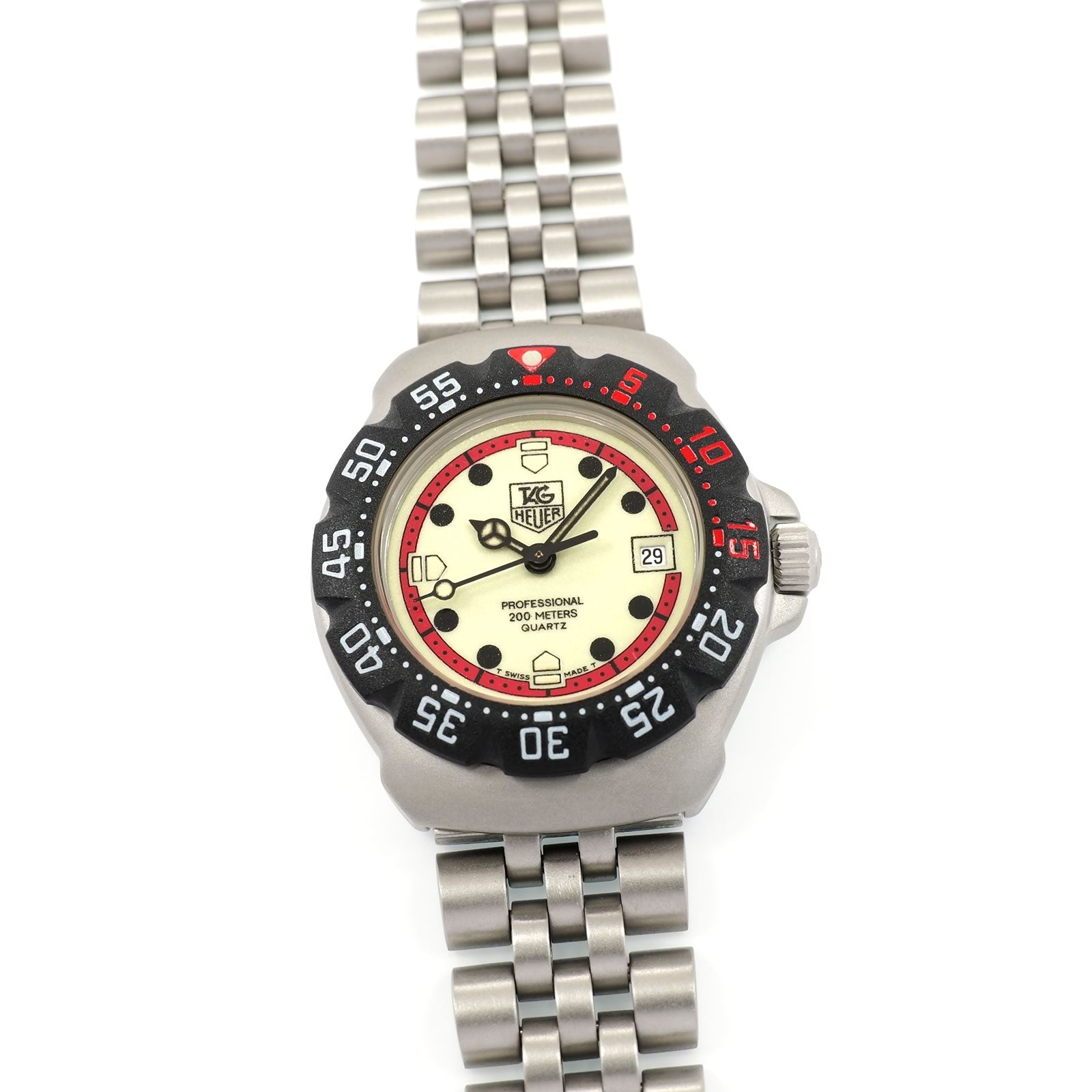 TAG Heuer Formula 1 WA1411 Ladies 29mm Luminous Dial with New Bezel & Red Accent