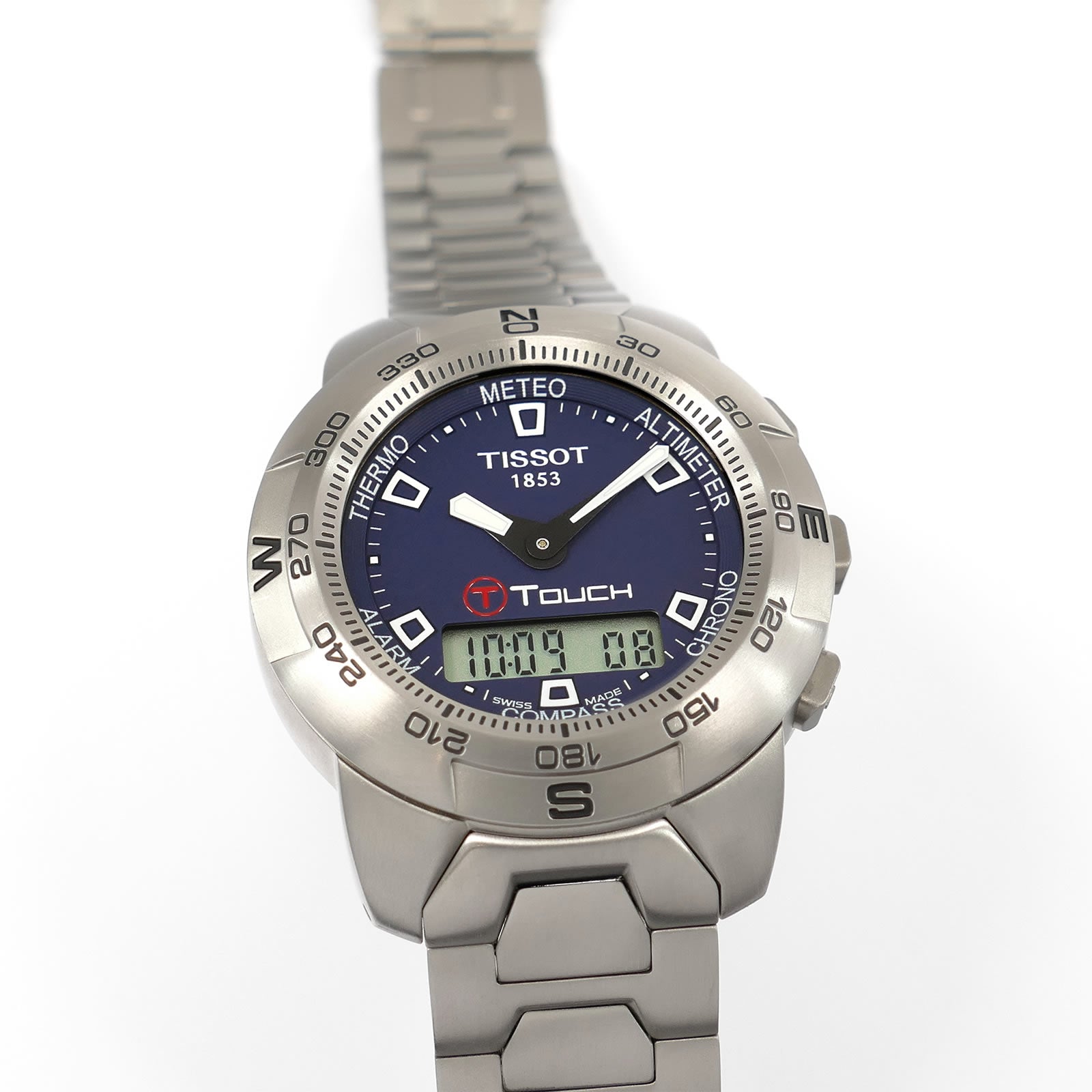 Tissot T-Touch Titanium Z253/353 Blue Dial Men's 41mm Touch Screen T33.7.588.41A
