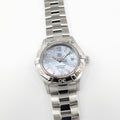 TAG Heuer Aquaracer WAF1417 Blue Mother of Pearl Dial Ladies 27mm WAF1417.BA0812
