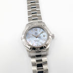 TAG Heuer Aquaracer WAF1417 Blue Mother of Pearl Dial Ladies 27mm WAF1417.BA0812