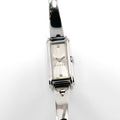 Gucci G-Line 109 Silver Sunburst Dial with 2 Diamonds YA109519 Ladies Bangle