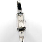 Gucci G-Line 109 Silver Sunburst Dial with 2 Diamonds YA109519 Ladies Bangle