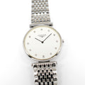 Longines La Grande Classique L4.709.4 White Dial Diamonds Men 33mm L4.709.4.17.6