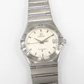 Omega Constellation 1512.30.00 Silver Guilloche Dial Unisex 34mm Men's Mid Size