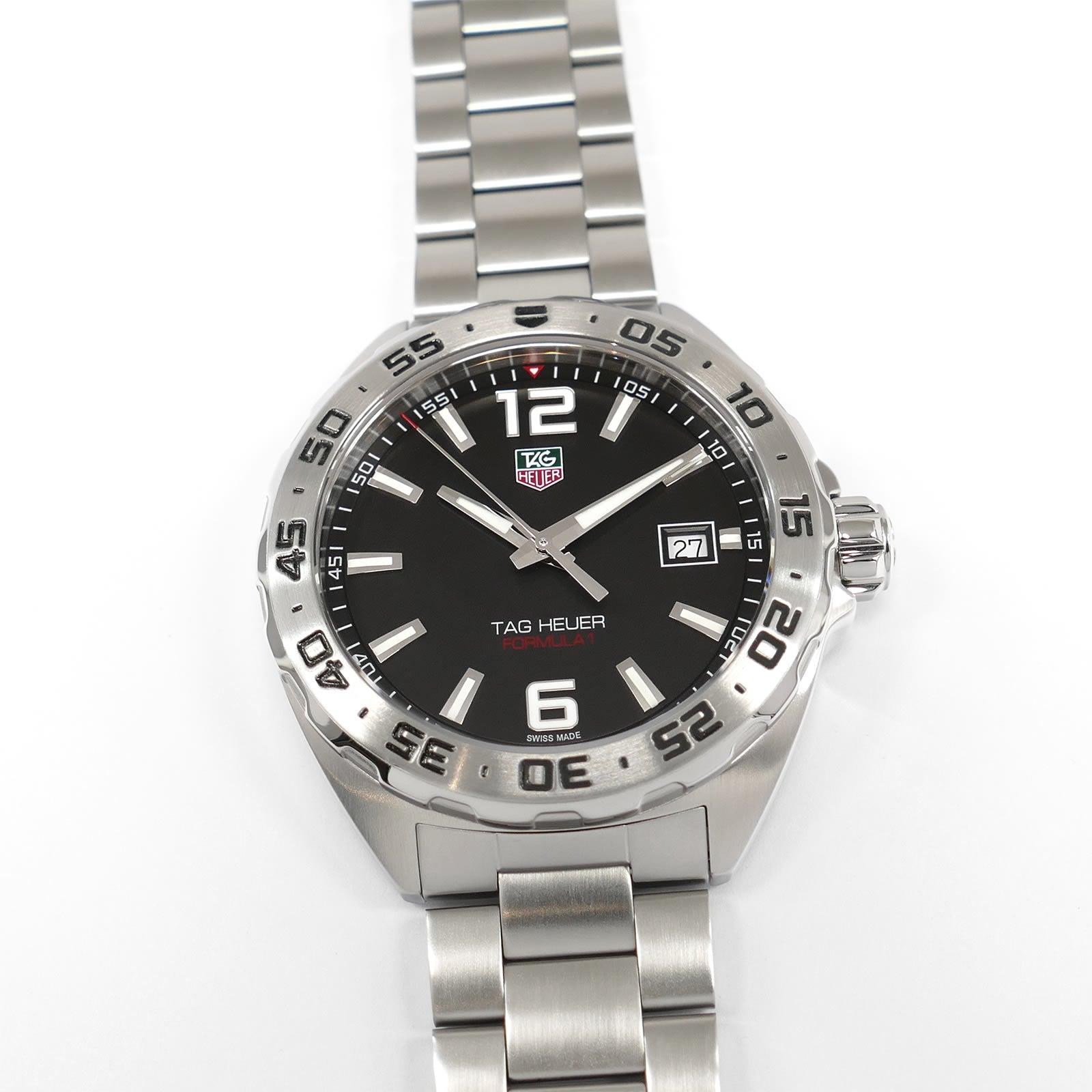 TAG Heuer Formula 1 WAZ1112 Black Dial Men's 41mm with Date WAZ1112.BA0875