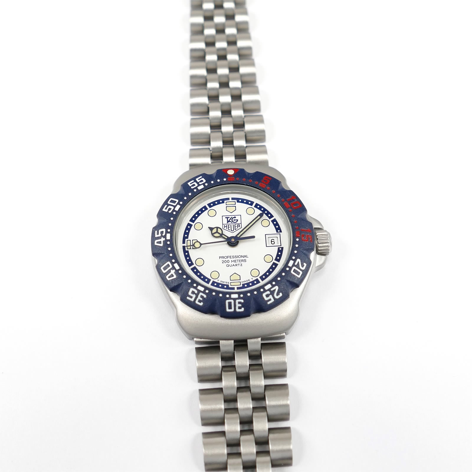 TAG Heuer Formula 1 WA1419 White & Blue Retro F1 Ladies 29mm with New Bezel