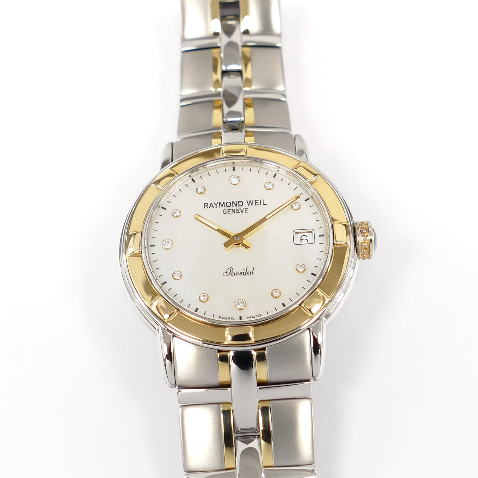 Raymond Weil Parsifal 9540 Mother of Pearl 18k Gold Men's 38mm 9540-STG-9708
