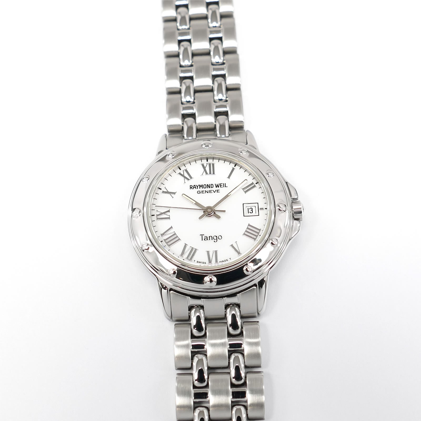 Raymond Weil Tango 5360 White Dial Ladies 27mm Roman Numerals & Sapphire Crystal