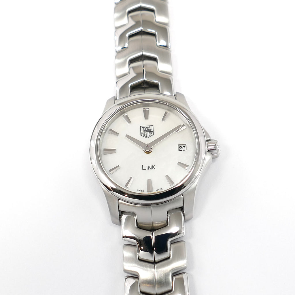 TAG Heuer Link WJF1410 White Mother of Pearl Dial Ladies 24mm WJF1410.BA0585