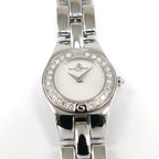 Baume & Mercier Linea 65339 Silver Dial 24 Diamond Bezel Ladies 24mm M0A08136
