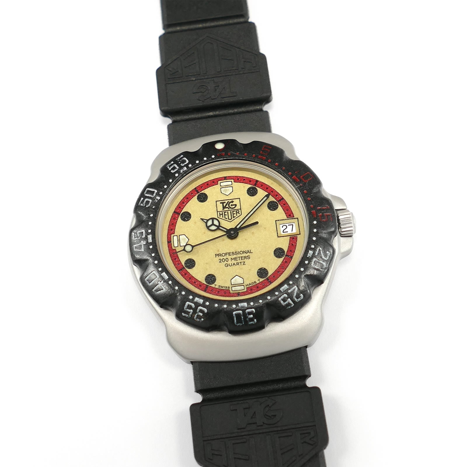 TAG Heuer Formula 1 WA1211 Luminous & Red Dial Men's Mid Size 35mm