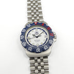 TAG Heuer Formula 1 WA1219 White & Blue Men's 35mm Mid Size Vintage F1 New Bezel