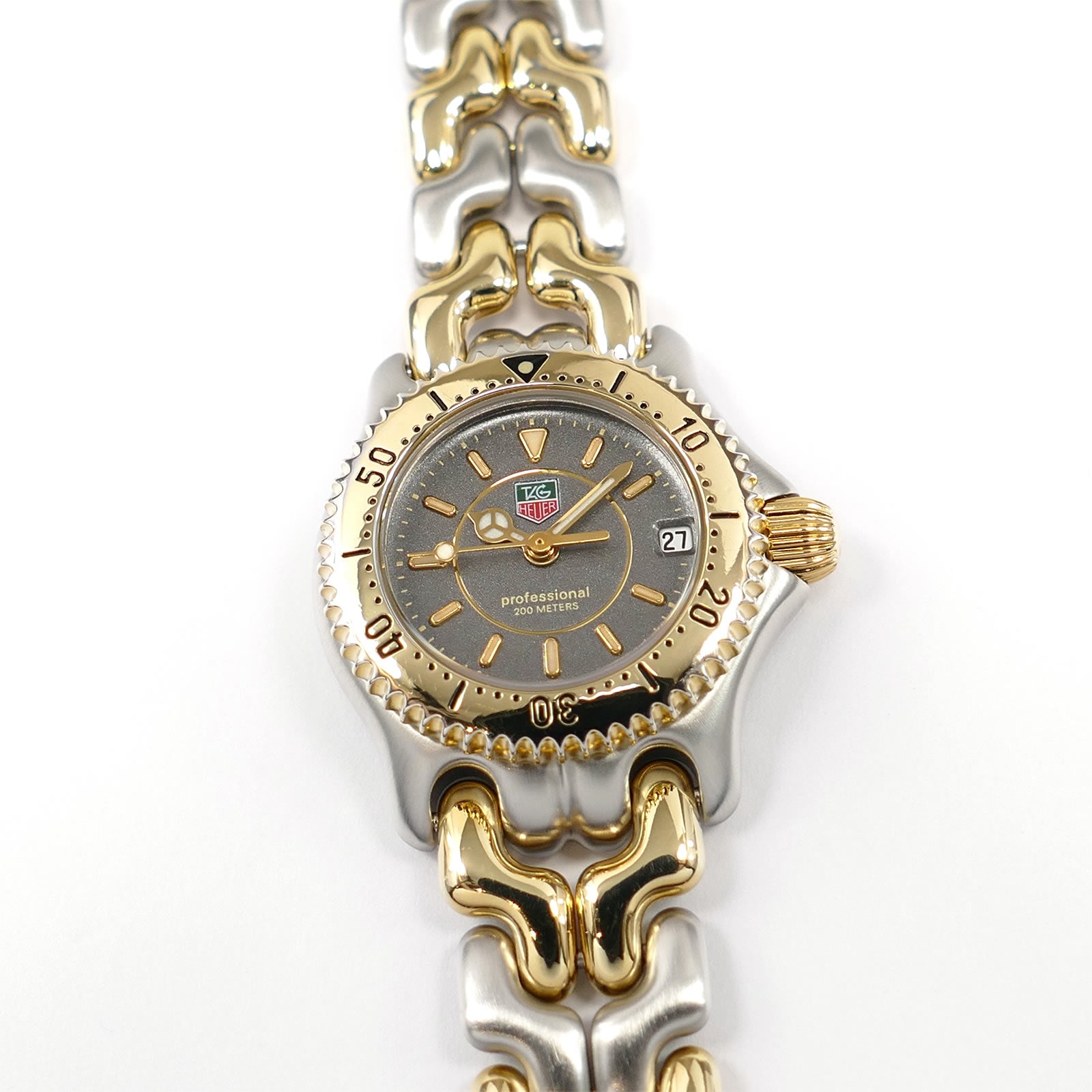 TAG Heuer SEL WG1420-0 Grey Dial 18k Gold Plated Ladies 24mm