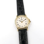 Raymond Weil Vintage 9955 Cream Roman Numeral Dial 18k Gold Plated Ladies 26mm