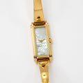 Gucci G-Line 109 White Mother of Pearl Dial 18k Gold Plated YA109525 Ladies 14mm