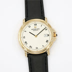 Raymond Weil Vintage 9155 Cream Roman Numeral Dial 18k Gold Plated Men's 34mm