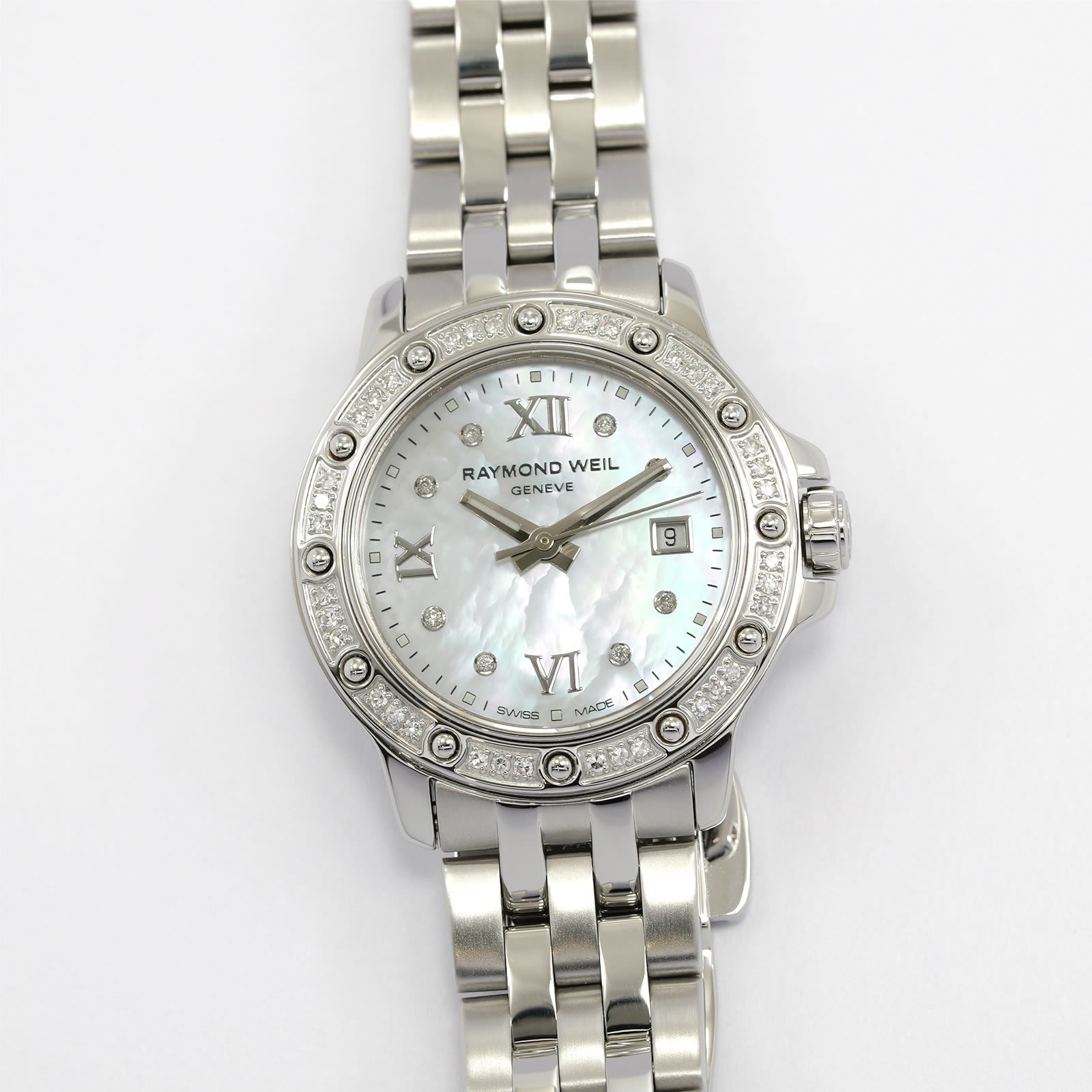 Raymond Weil Tango 5399 White Mother of Pearl & 44 Diamonds 28mm 5399-STS-00995