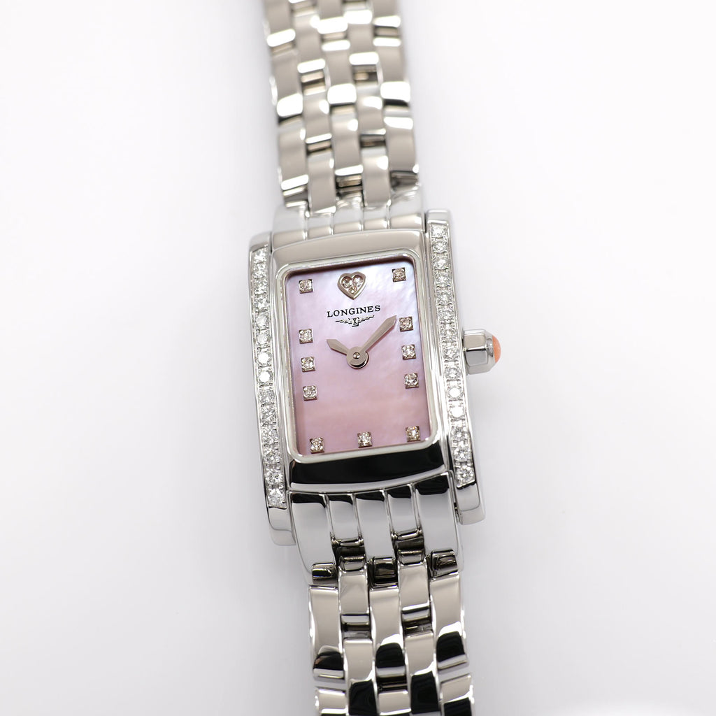 Longines DolceVita L5.158.0 Pink Mother of Pearl 42 Diamonds 16mm L5.158.0.93.6