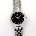 Movado Faceto 0605586 Black Dial with 58 Diamonds Ladies 25mm 84 A1 1845 S