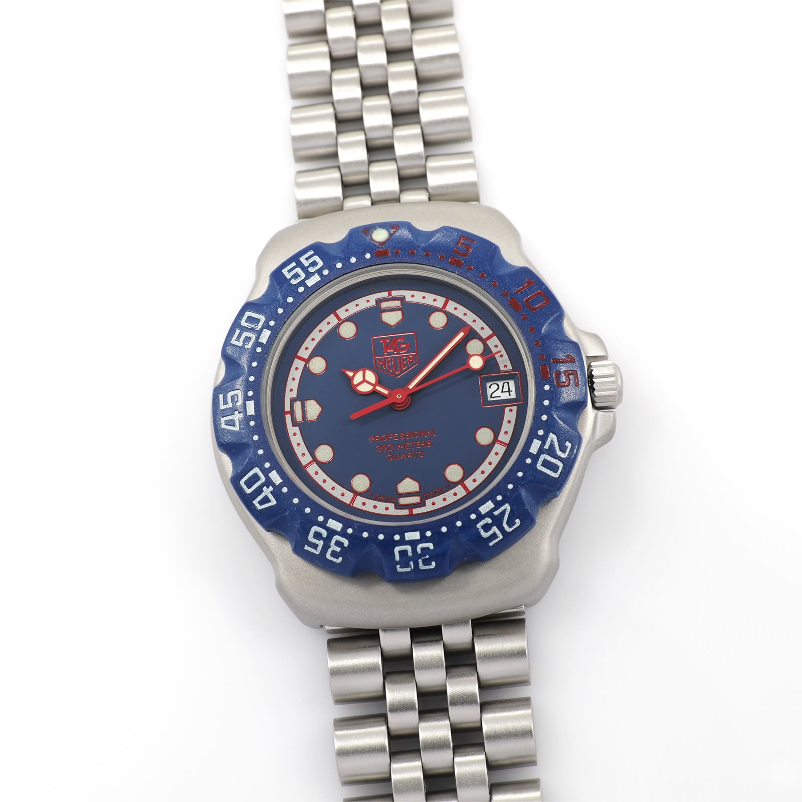 TAG Heuer Formula 1 370.513 Blue and Red Men's 35mm Mid Size