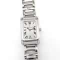 Maurice Lacroix Miros MI2021 Silver Sunburst Dial Ladies 19mm Rectangular Watch MI2021-SS002-110