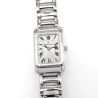 Maurice Lacroix Miros MI2021 Silver Sunburst Dial Ladies 19mm Rectangular Watch MI2021-SS002-110