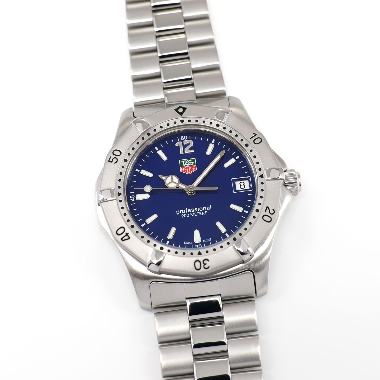 TAG Heuer 2000 WK1113-0 Royal Blue Men's 38mm Full Size Classic WK1113.BA0311