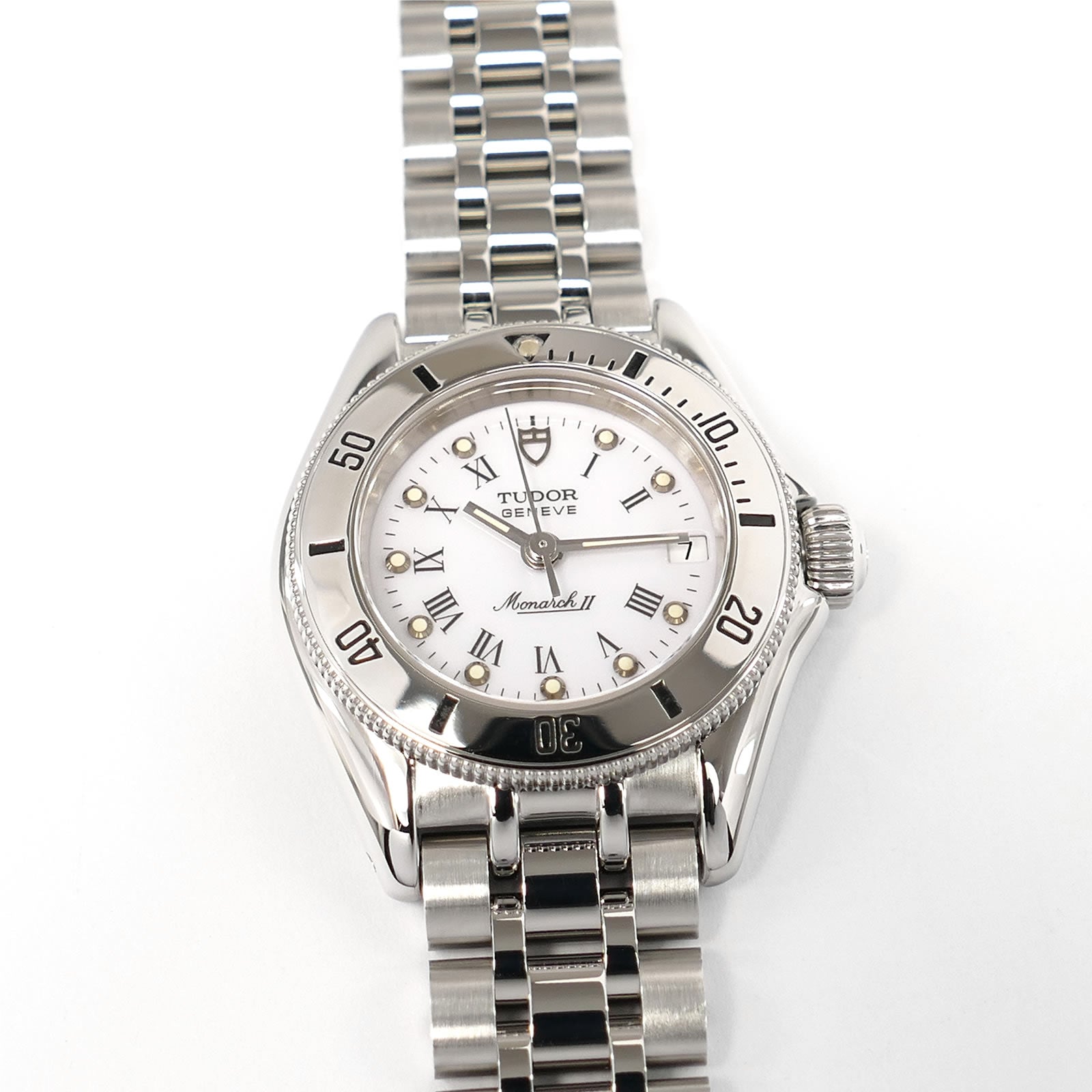 Tudor Monarch II Ladies 15850 White Dial