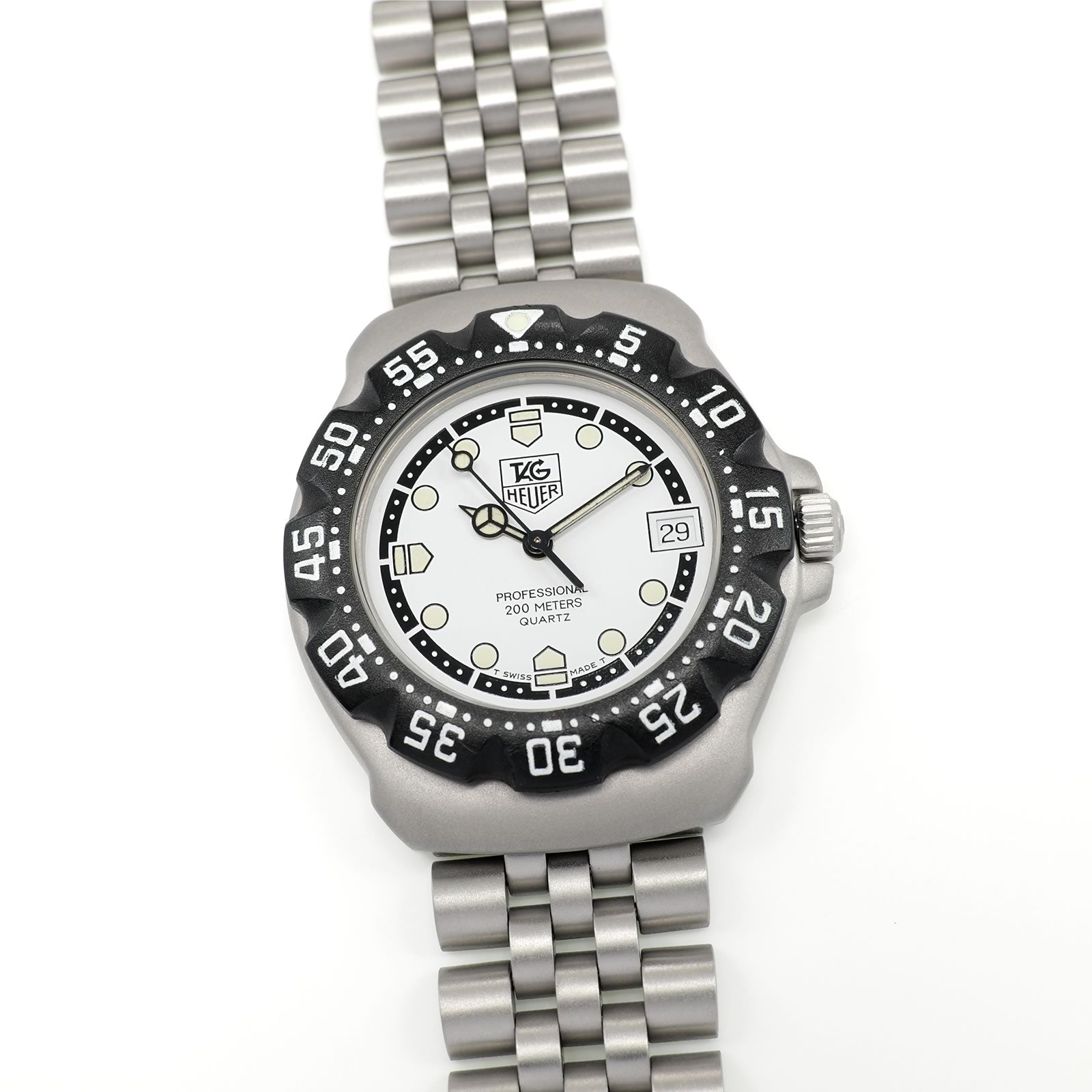 TAG Heuer Formula 1 WA1218 White and Black Unisex Men's 35mm Mid Size Vintage F1