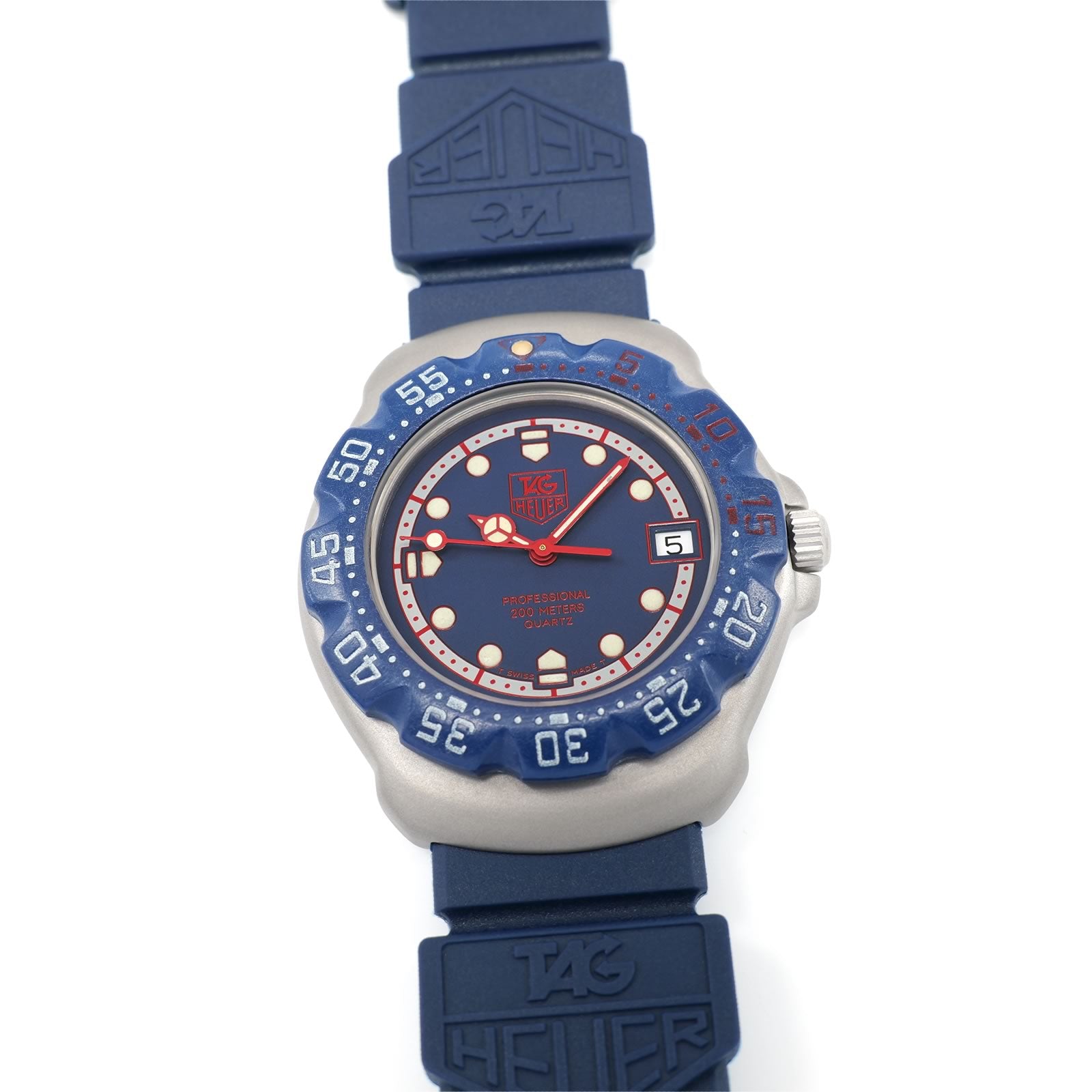 TAG Heuer Formula 1 370.513 Blue and Red Men's 35mm Mid Size