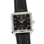 Zenith Elite 670 Automatic Black Dial 33mm Square 90/01.0100.670 Date on Leather