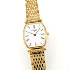Longines La Grande Classique Gold PVD L4.205.2 Tonneau White Roman L4.205.2.11.8