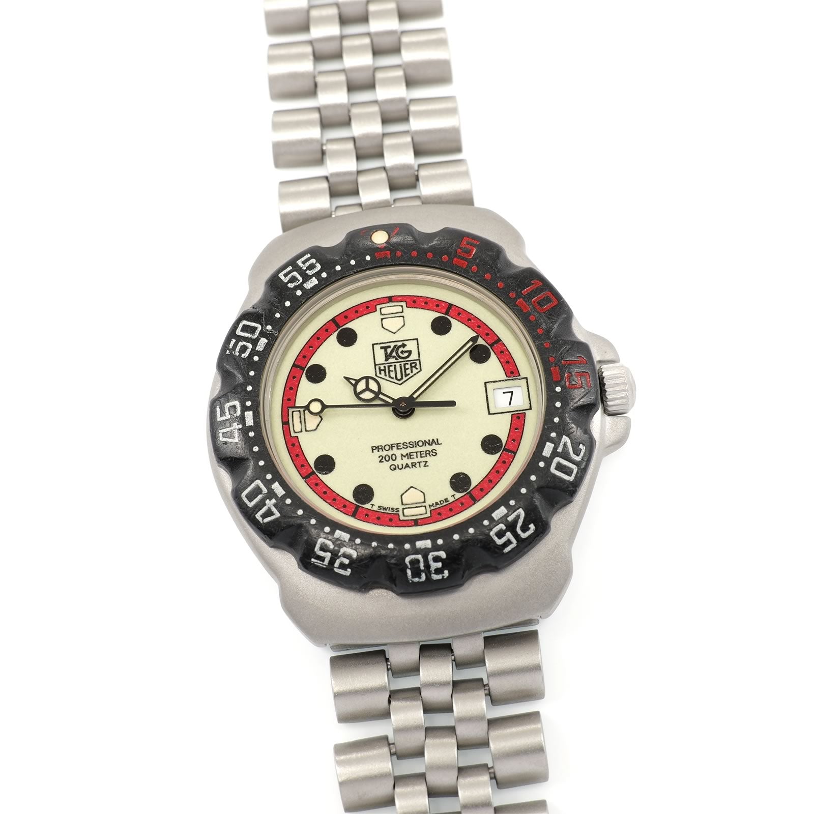TAG Heuer Formula 1 Men's 35mm Luminous Dial WA1211 F1 Unisex Vintage Mid Size