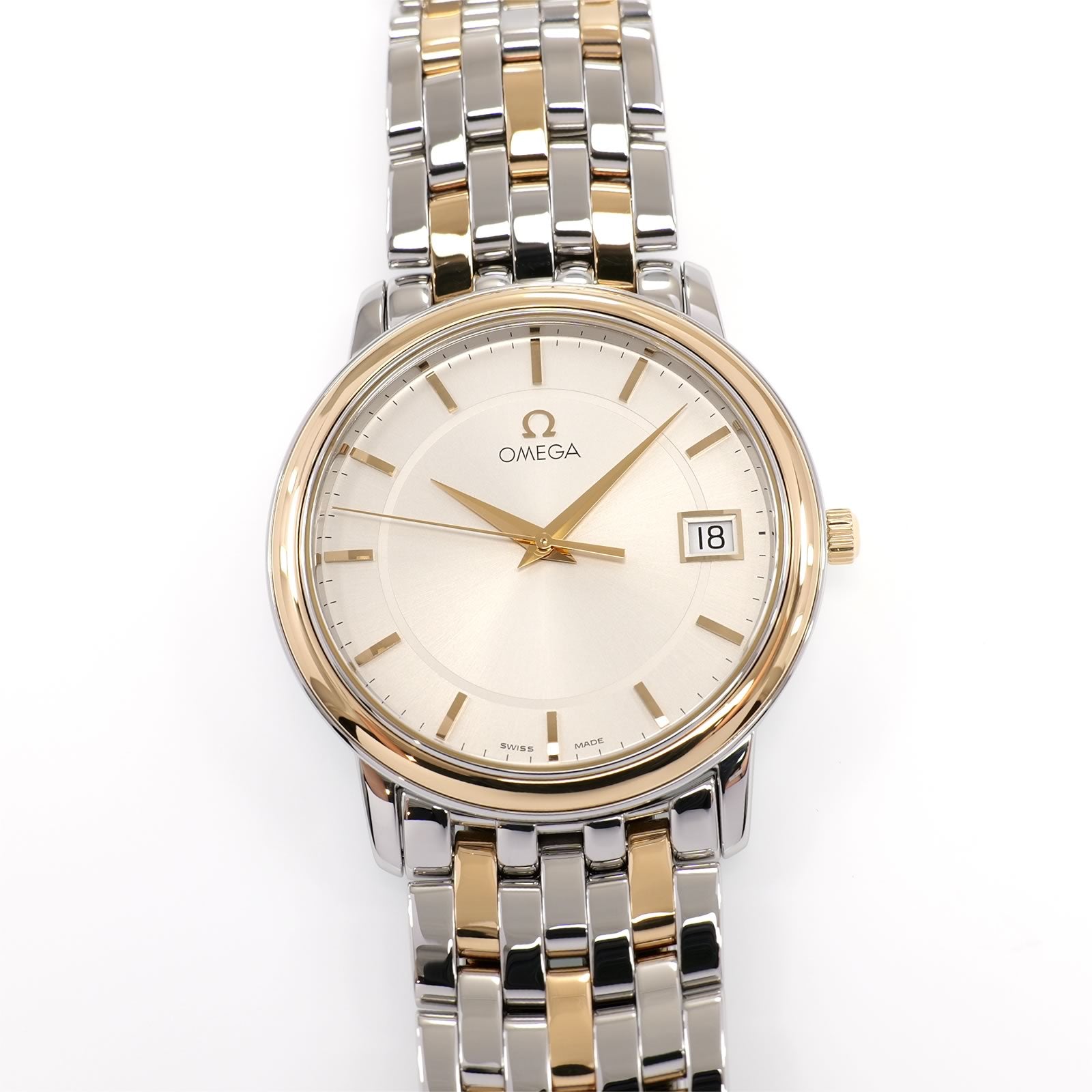 Omega De Ville Prestige 4310.31.00 Silver Dial with 18k Solid Gold Two Tone