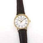 Longines Présence L4.136.2 White Roman Numeral Dial 18k Gold Plated