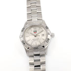 TAG Heuer Aquaracer WAF1412 Silver Sunburst Dial Ladies 27mm
