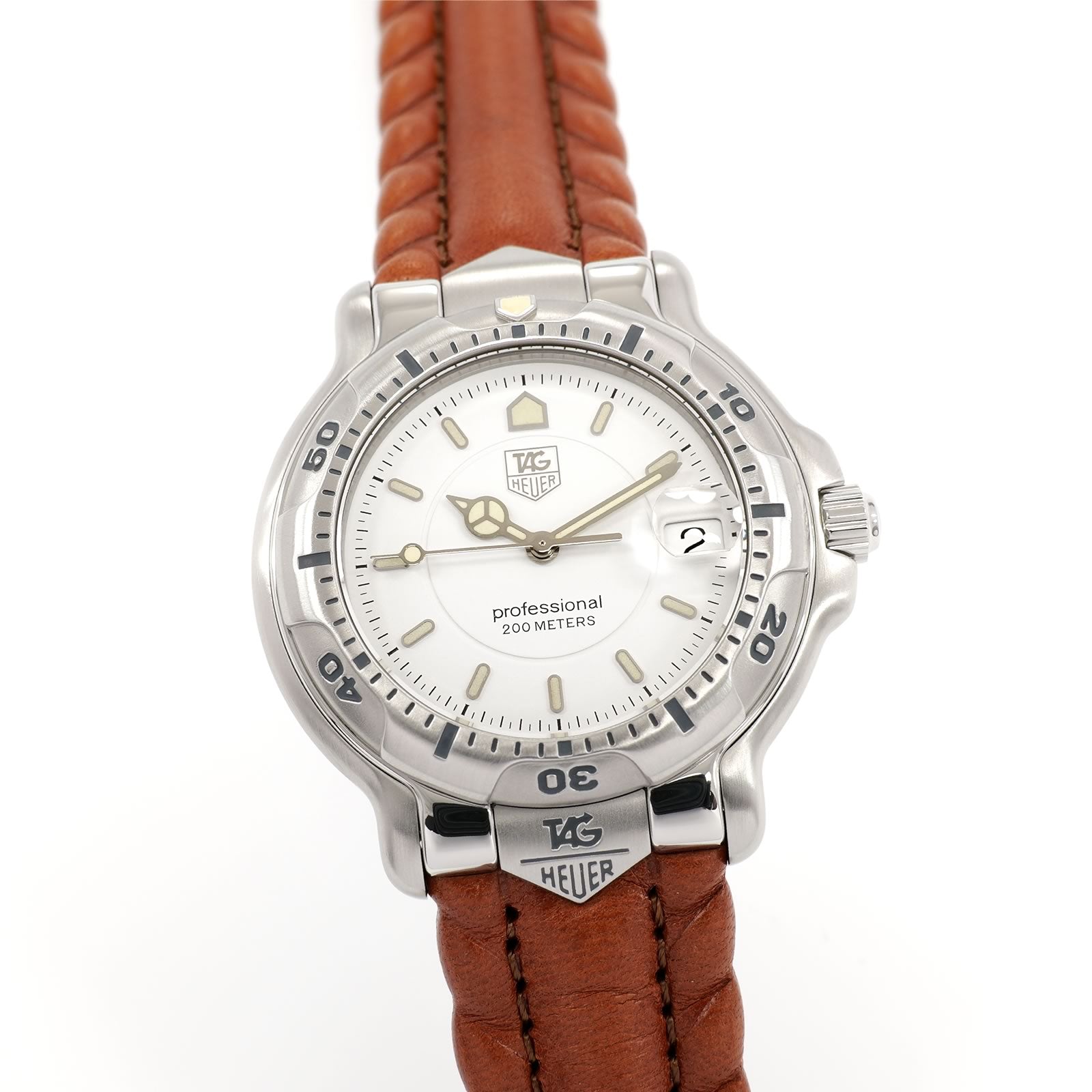 TAG Heuer 6000 WH1111 Pure White Dial 38mm Full Size